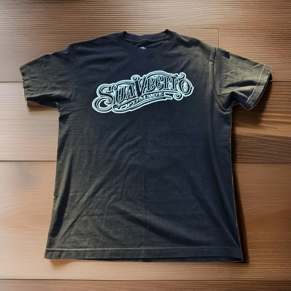 Suavecito Pomade Mens Size L T Shirt Logo Graphic Tee 28x21